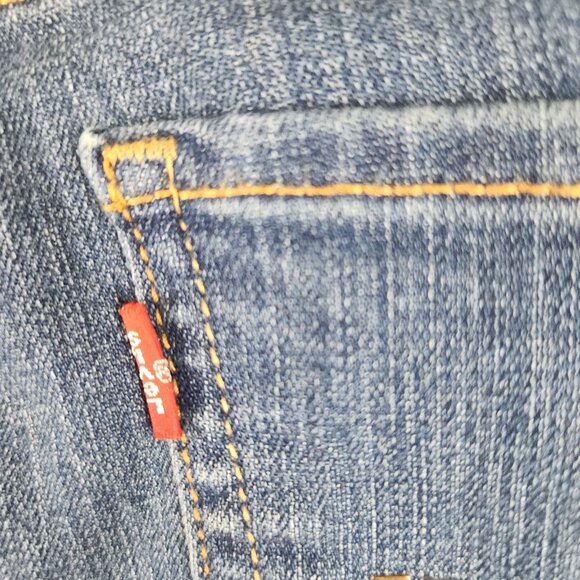 Levi's 512 Jeans Womens 10 Misses Blue Perfectly Slimming Boot Cut Stretch Denim - Picture 10 of 12